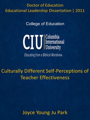 cover image of Culturally Different Self-Perceptions of Teacher Effectiveness